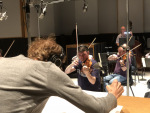 David Campbell conducting at Capitol Studios