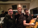 David Campbell with Bono and The Edge